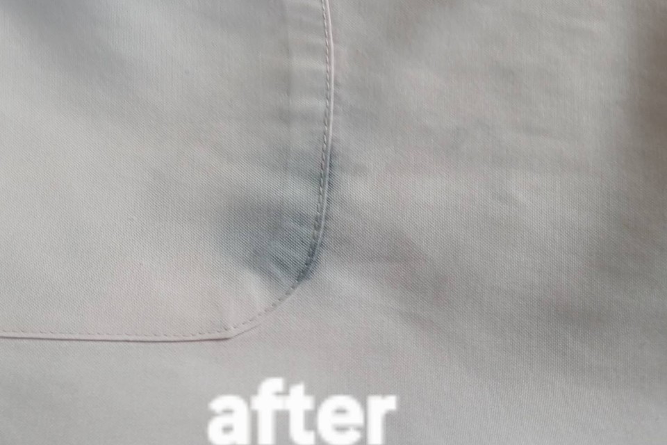 シャツインクこぼれの画像